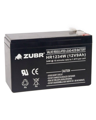 ZUBR HR 1234W (12V, 9Ah). Аккумулятор герметичный свинцово-кислотный. ZUBR в Балаково