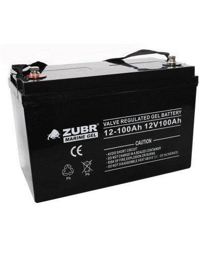 ZUBR MARINE GEL NPG 12-100 (12V, 100Ah). Аккумулятор герметичный свинцово-кислотный. ZUBR в Балаково