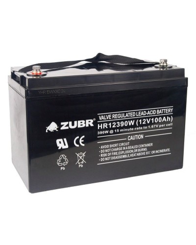 ZUBR HR 12390W (12V, 110Ah). Аккумулятор герметичный свинцово-кислотный. ZUBR в Балаково