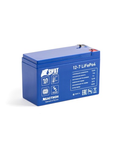 Skat i-Battery 12-7 LiFePo4 (645). Li-Ion аккумулятор. Бастион в Балаково