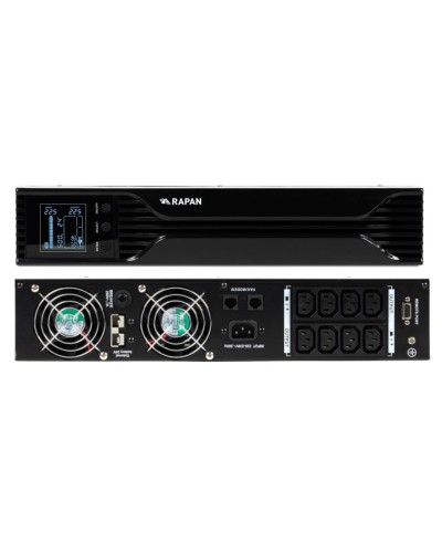 RAPAN-UPS 1000 RACK+2х9Ah (RAPAN-UPS 1000-RACK-IN-2х9-E) (8958). Бесперебойный источник питания. Бастион в Балаково