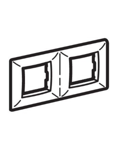 Рамка на 2+2 модуля (двухместная), слоновая кость (75012O): Рамка двухместная, Brava в Балаково