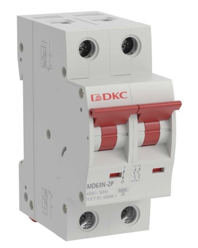 YON max MD63N 2P 10А 6кА C (MD63N-2PC10). Автоматический выключатель. ДКС в Балаково