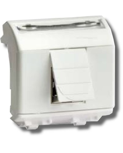 Розетка RJ-45 Brava 2 модуля белая (76655B): Розетка компьютерная с двумя разъёмами в Балаково