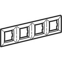 Рамка на 2+2+2+2 модуля (четырехместная), сл. кость (75014O): Рамка четырехместная, Brava