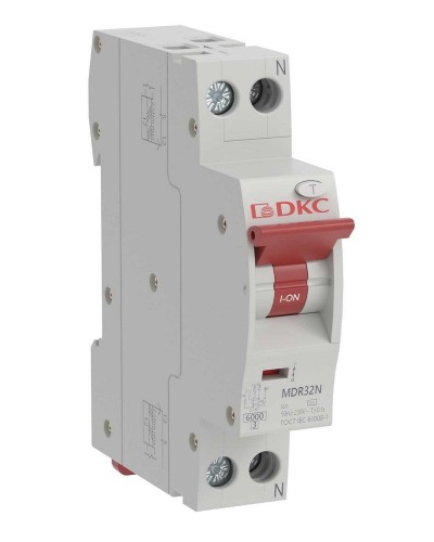 YON max MDR, 1P+N, 30mA, 32A, 6kA, А (MDR32N-1N2C32-A). Компактный автоматический выключатель дифференциального тока. ДКС в Балаково