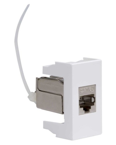 Розетка RJ-45 Viva 1 модуль кат.6A белая (45078). Розетка компьютерная экранированная с одним разъёмом. ДКС в Балаково