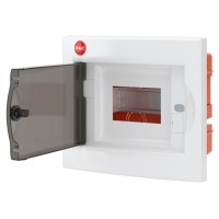 Щиток встраиваемый с дверцей 4 модуля IP41 белый (81504). Щиток встраиваемый. ДКС