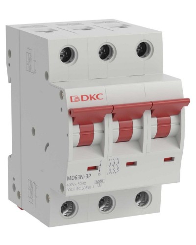 YON max MD63N 3P 10А 6кА C (MD63N-3PC10). Автоматический выключатель. ДКС в Балаково