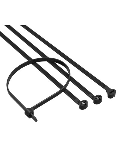 Хомут 2,5x200 P6.6, черный (100шт) (21307SR): Хомут с двойным замком в Балаково