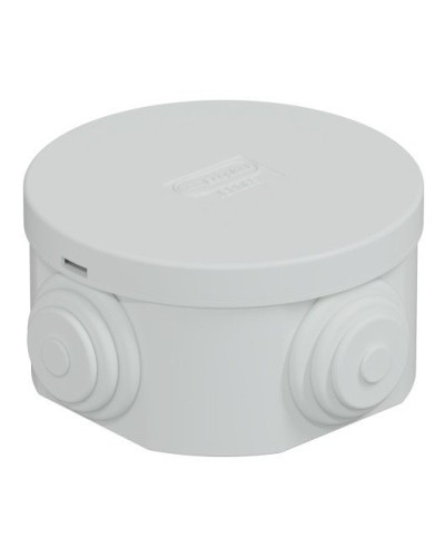 Коробка JBR065 D=65х35, 4 вых., IP44, серая (44004). Коробка монтажная. Экопласт в Балаково