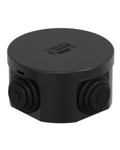 Коробка JBR065 D=65х35, 4 вых., IP44, черная (44004BL-1). Коробка монтажная. Экопласт в Балаково