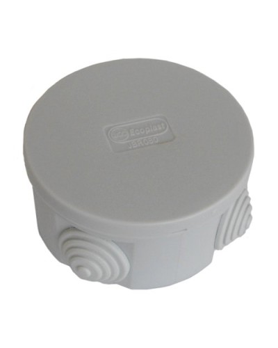 Коробка JBR080 D=80х40, 4 вых., IP44, серая (44005). Коробка монтажная. Экопласт в Балаково