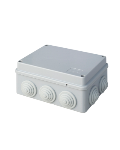 Коробка JBS150 150х110х70, 10 вых., 8P (0,15...2,5мм²) серая (43019HF-GR). Коробка монтажная, огнестойкая, без галогена. Экопласт в Балаково