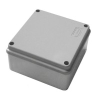 Коробка JBS100 100х100х55, 6P (1,5…10мм²) серая (42367HF-GR). Коробка монтажная, огнестойкая, без галогена. Экопласт