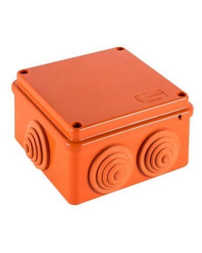 Коробка JBS100 100х100х55, 6 вых., 4P (2,5-16мм²) (43327HF): Коробка монтажная, огнестойкая, без галогена в Балаково