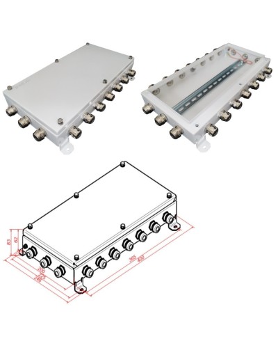 КМ IP66-2040. Коробка монтажная электротехническая. Гефест в Балаково