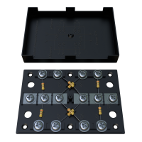 KRA-4 300 Om black (MEC42104). Коробка на 4 абонента. МЭК-Электрика