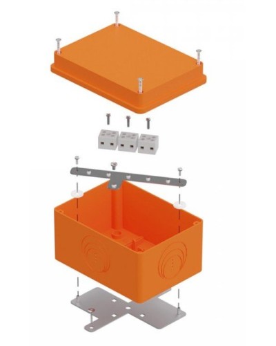 Коробка огнестойкая 150х110х90 E15-E120 для о/п (40-0351-FR1.5-6). Коробка огнестойкая для открытой установки. Промрукав в Балаково
