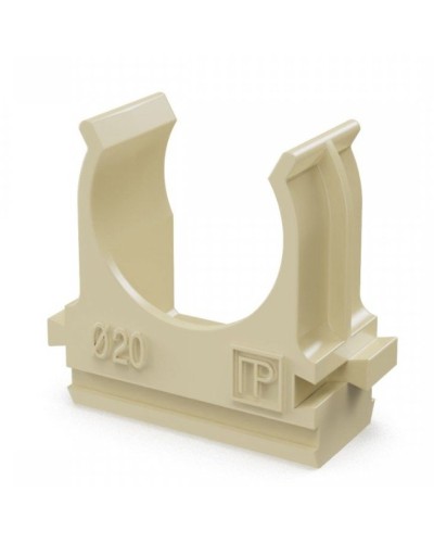 Крепёж-клипса для труб АБС-пластик сосна D20 (100 шт) (PR13.0049). Крепление для труб ПВХ. Промрукав в Балаково