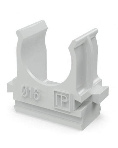 Крепеж-клипса для труб АБС-пластик в п/э D16 (100 шт) (PR.02616). Крепление для труб ПВХ. Промрукав в Балаково