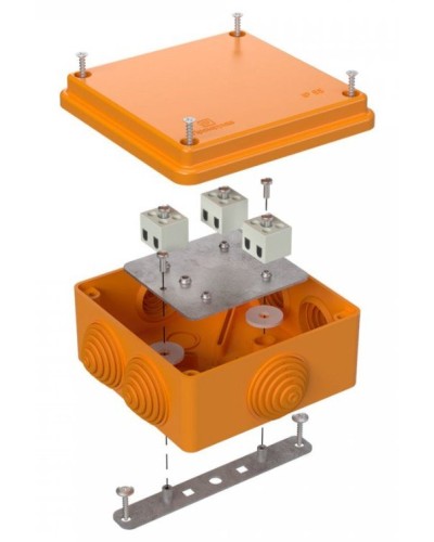 Коробка огнестойкая 100х100х50 (40-0300-FR2.5-6). Коробка огнестойкая для открытой установки. Промрукав в Балаково