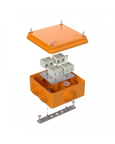 Коробка огнестойкая 100х100х50 для о/п (40-0300-FR6.0-8). Коробка огнестойкая для открытой установки. Промрукав в Балаково