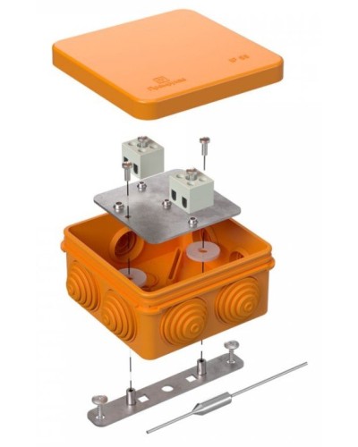 Коробка огнестойкая 80х80х40 (40-0210-FR1.5-4-П). Коробка огнестойкая для открытой установки. Промрукав в Балаково